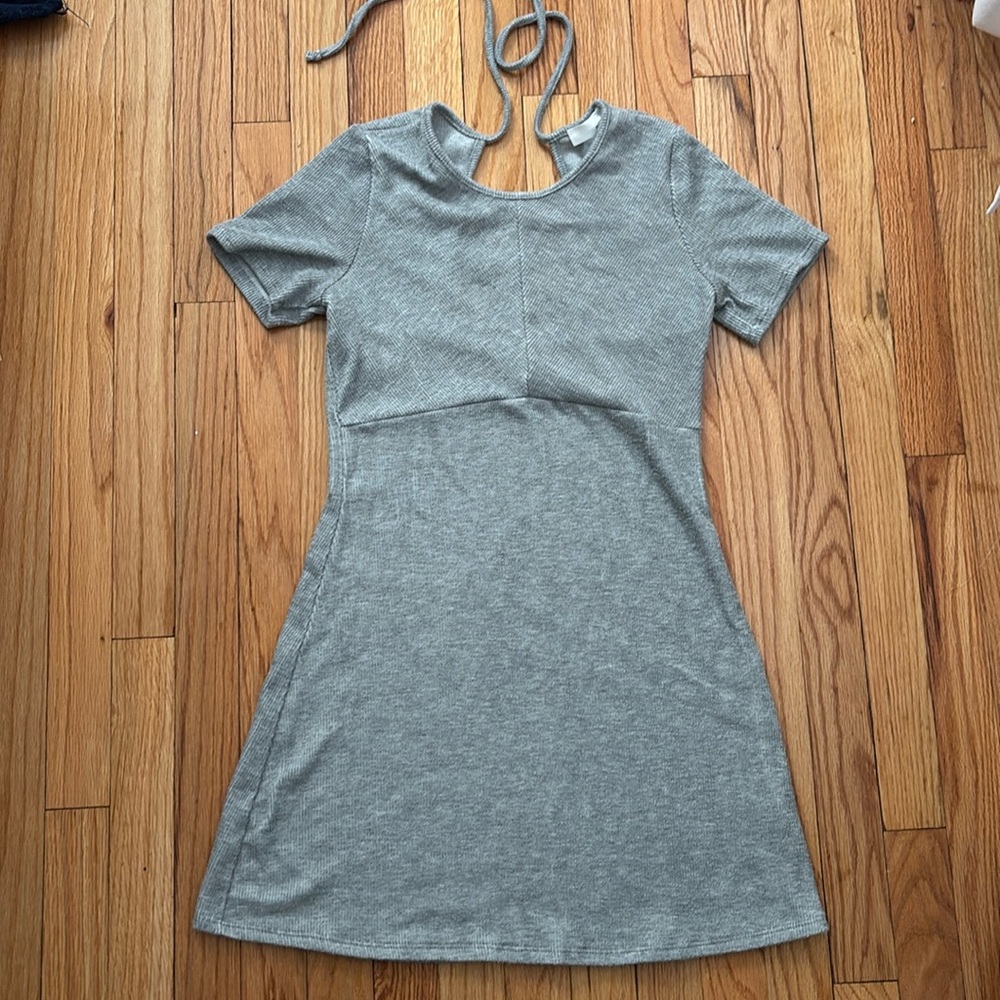 Heatherly Knit Grey Dress Small